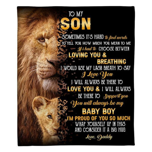 Special Gift for Your Son- From Dad Blanket - BLANKETS FROM DAD 059