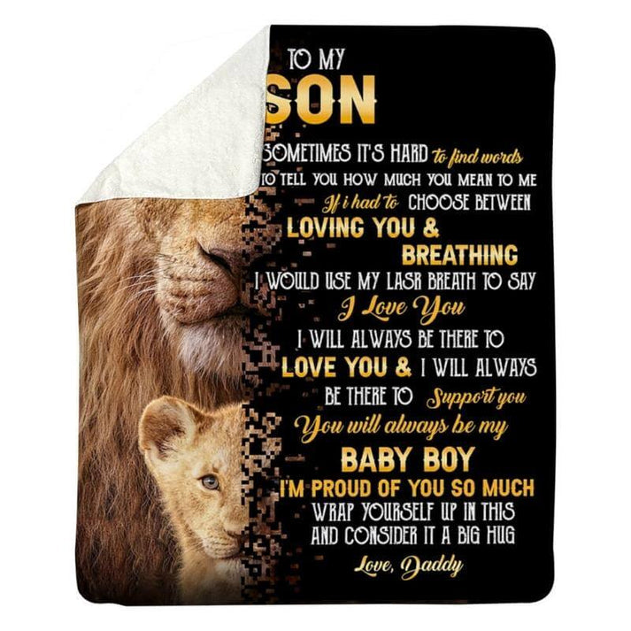 Special Gift for Your Son- From Dad Blanket - BLANKETS FROM DAD 059