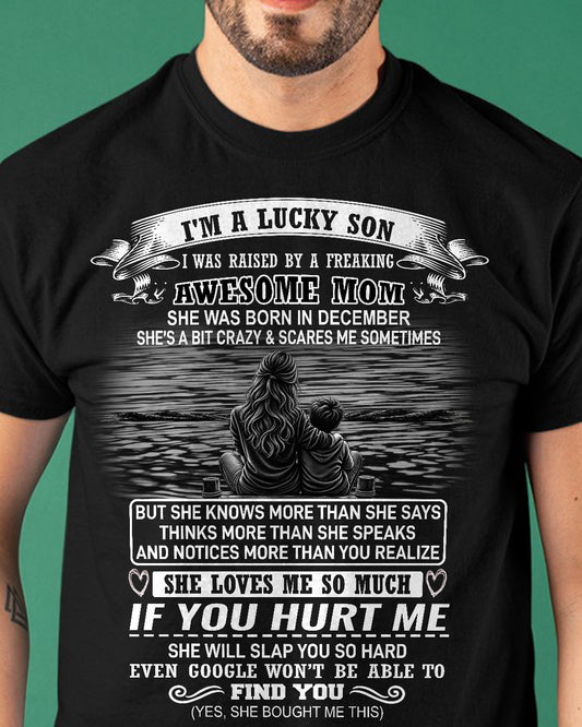 I'M A LUCKY SON AWESOME MOM US SKU62 12