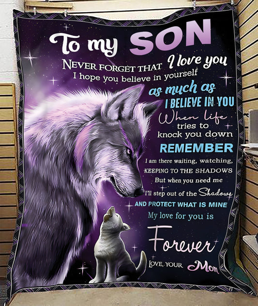 Special Gift For Your Son Blanket -  BLANKETS FROM MOM 140