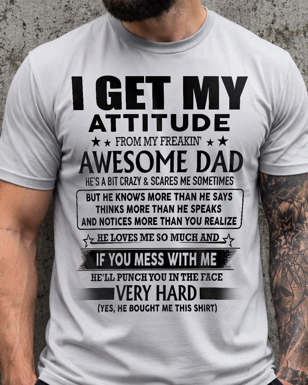 MEINE EINSTELLUNG HABE ICH VON MEINEM VERDAMMT TOLLEN PAPA 05
