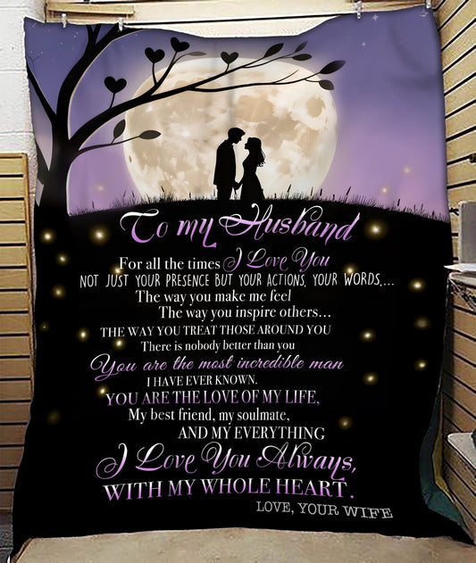 BLANKET FOR HUSBAND FROM WIFE – COMFORT & WARMTH GIFT - BLANKETS FROM WIFE 18