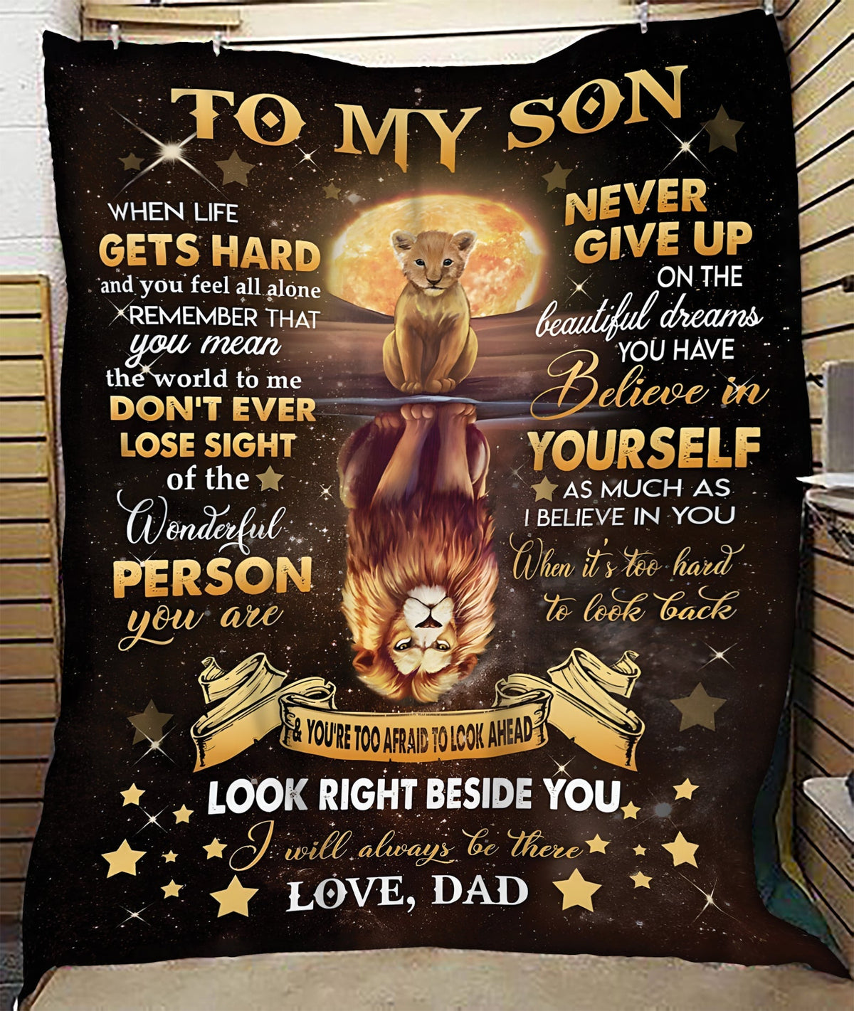 BLANKET FOR SON FROM DAD – COMFORT & WARMTH GIFT - BLANKETS FROM DAD 043