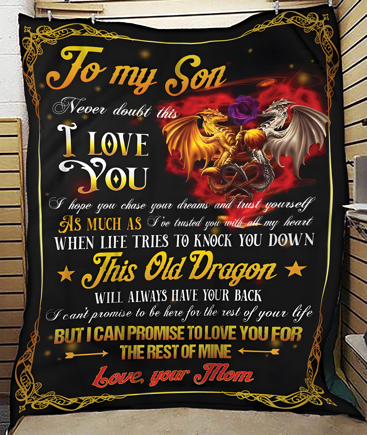 Special Gift for Your Son - BLANKETS FROM MOM 149