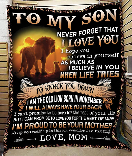 Special Gift For Your Son Blanket - BLANKETS FROM MOM 09