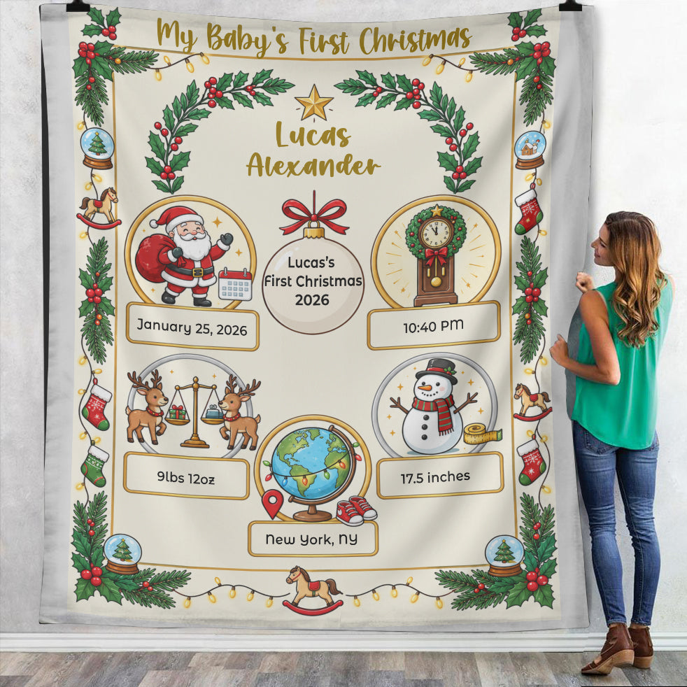 My Baby in Christmas Firstly - Blanket