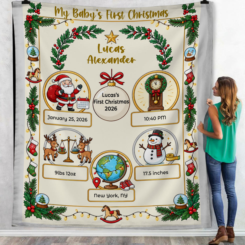 My Baby in Christmas Firstly - Blanket