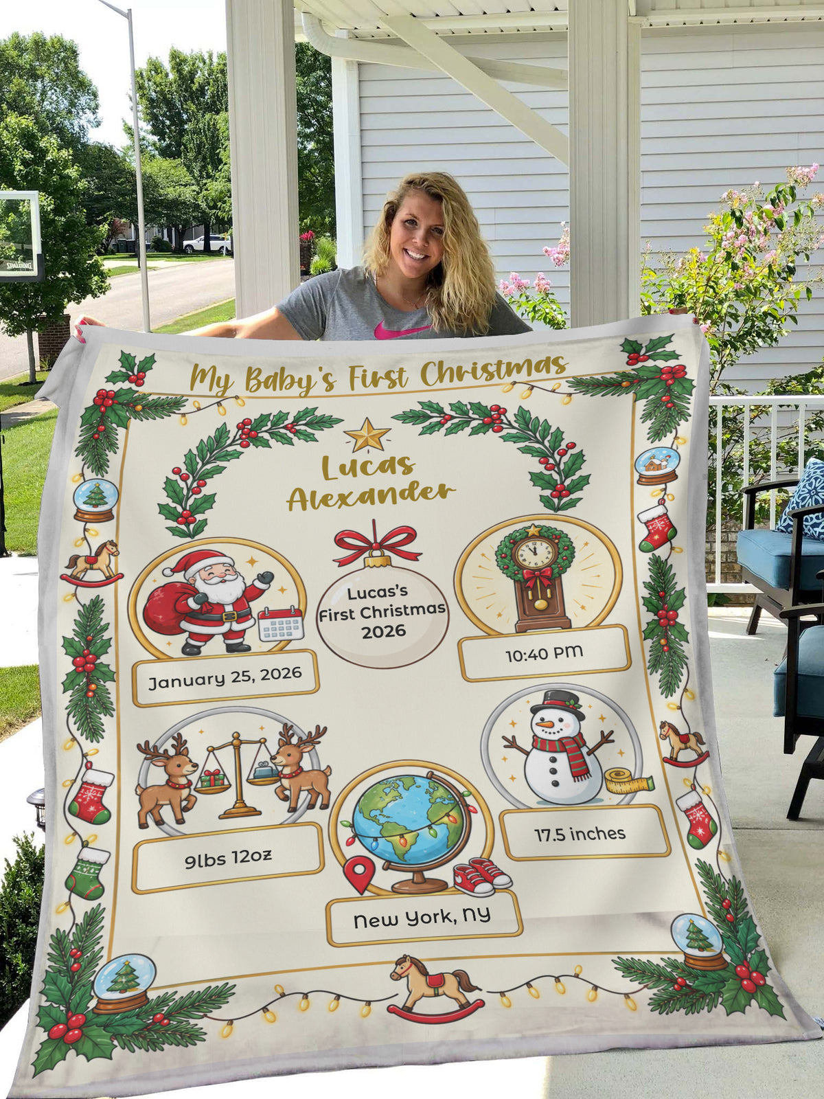 My Baby in Christmas Firstly - Blanket