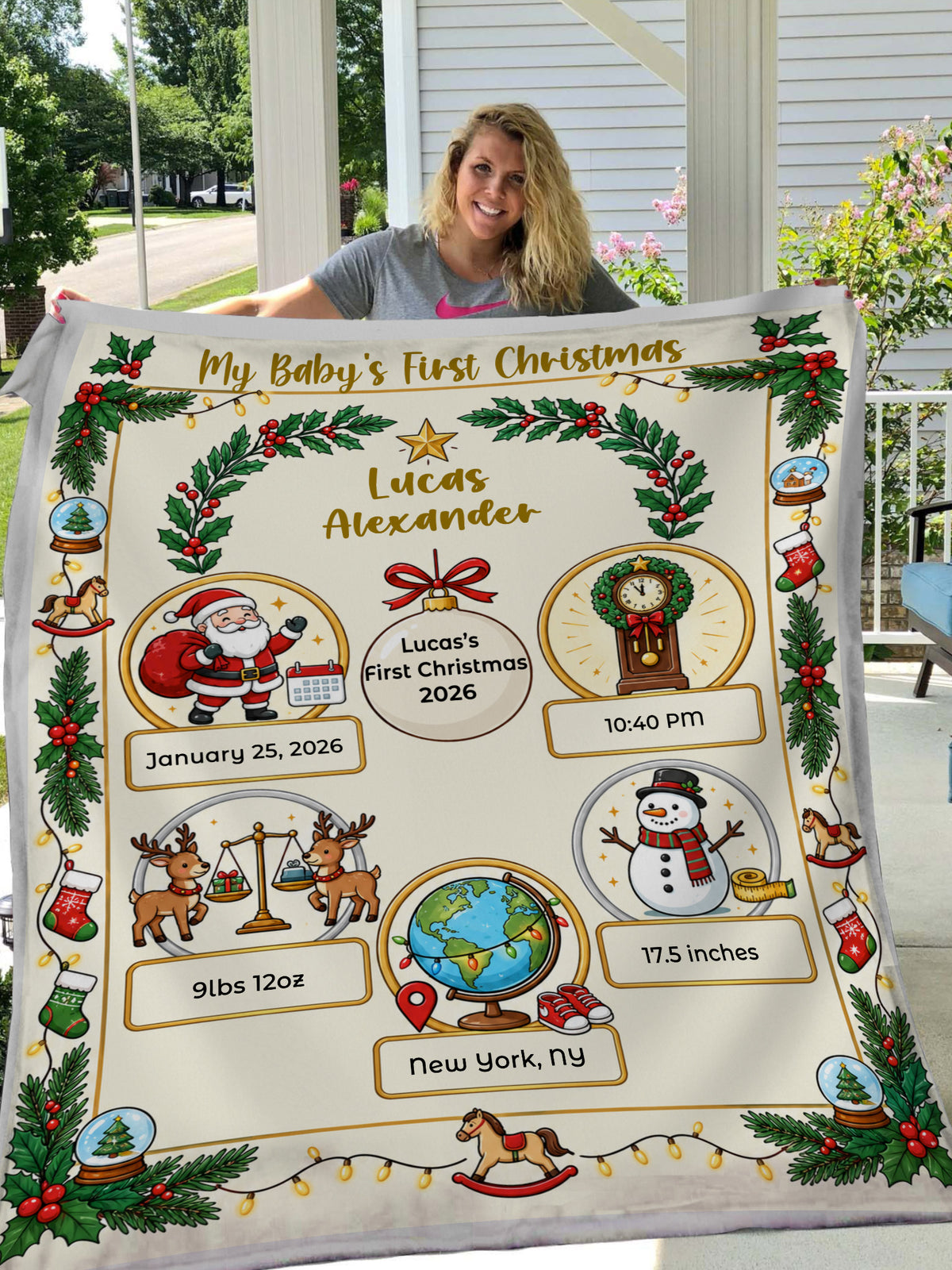 My Baby in Christmas Firstly - Blanket