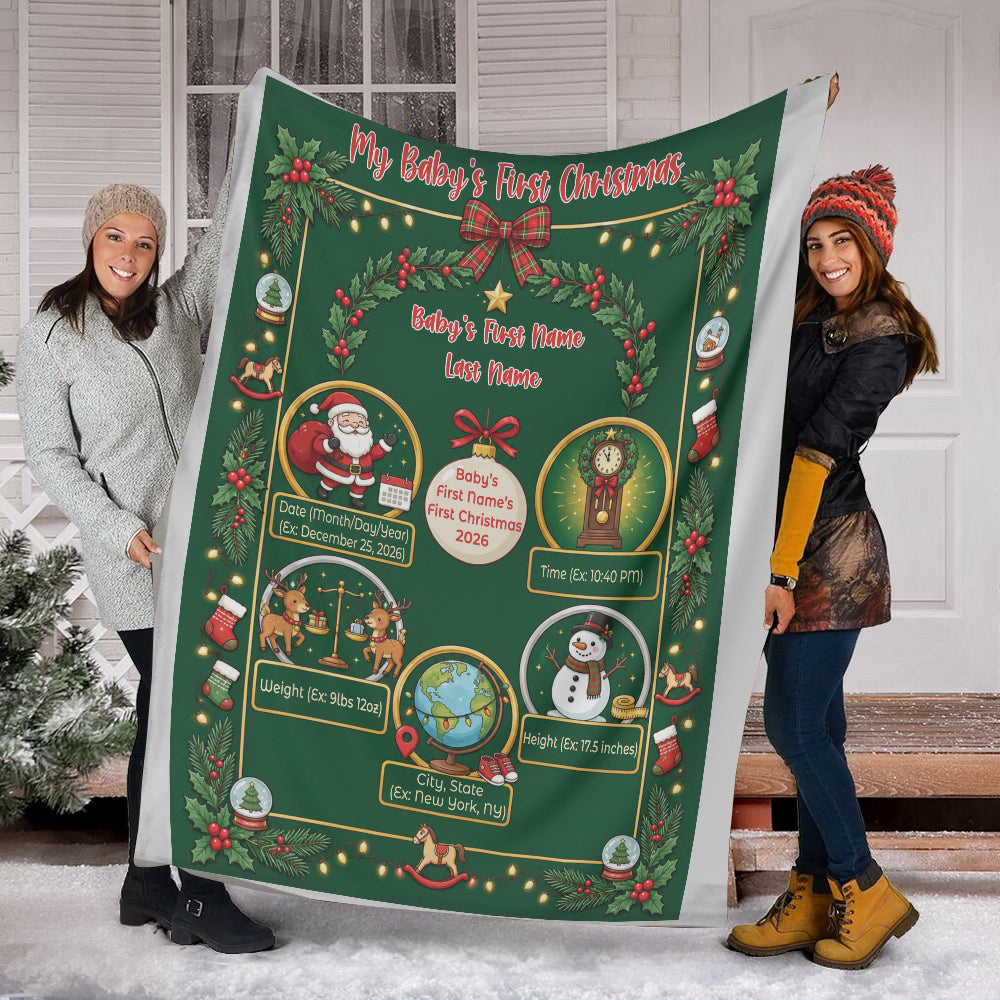 My Baby in Christmas Firstly - Blanket