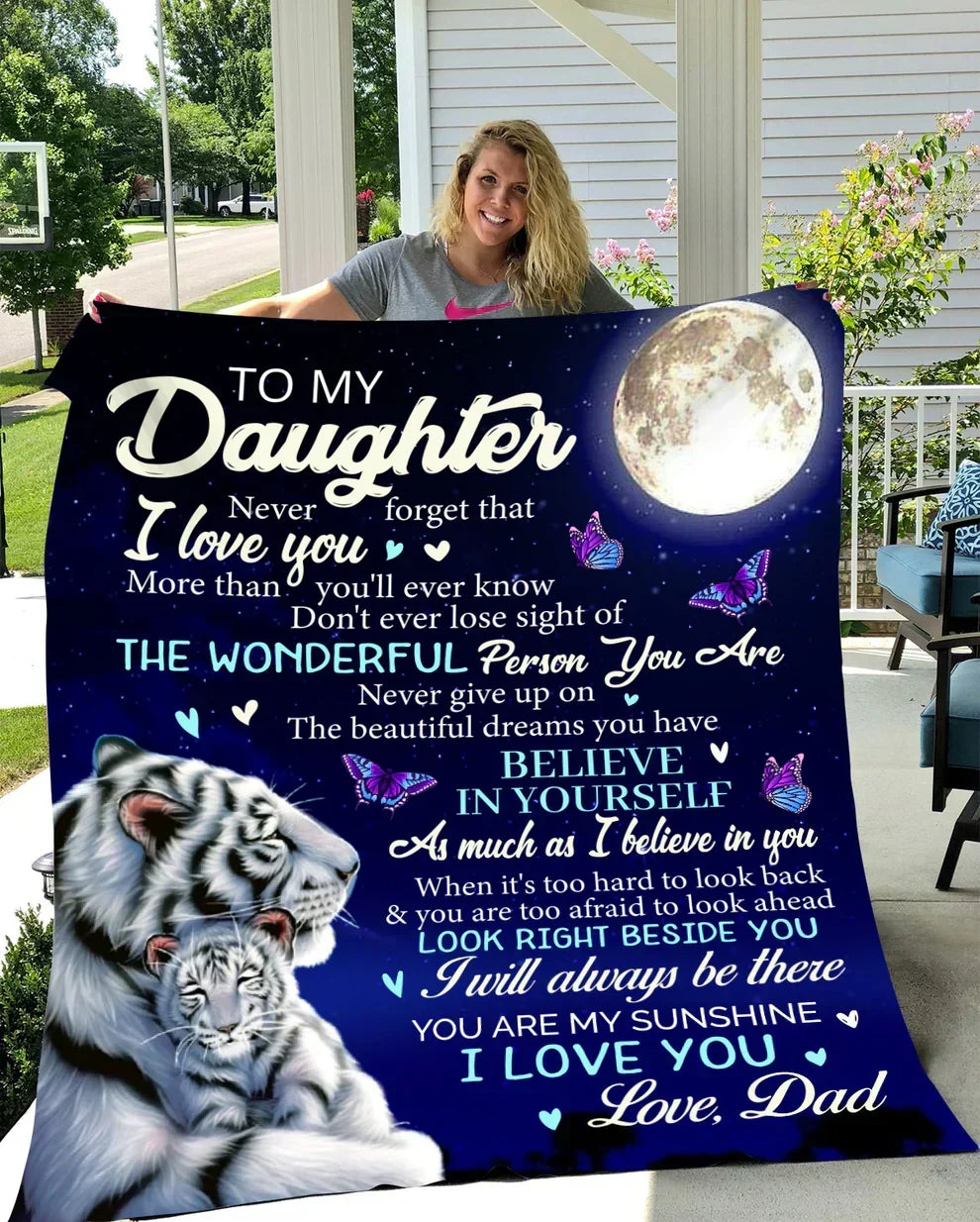 Special Gift For Your Daughter Blanket - BLANKETS FROM DAD 076