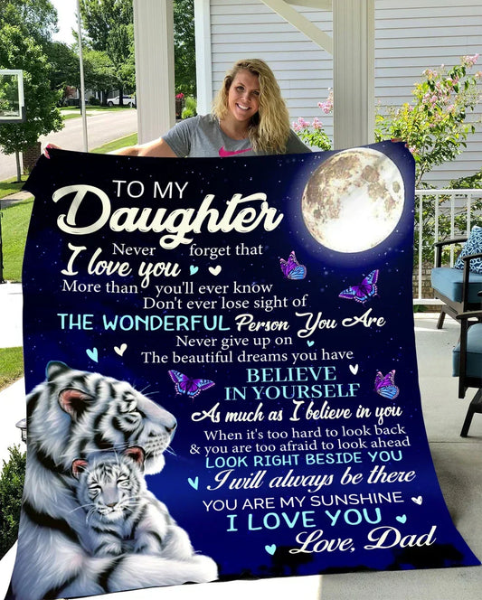 Special Gift For Your Daughter Blanket - BLANKETS FROM DAD 076