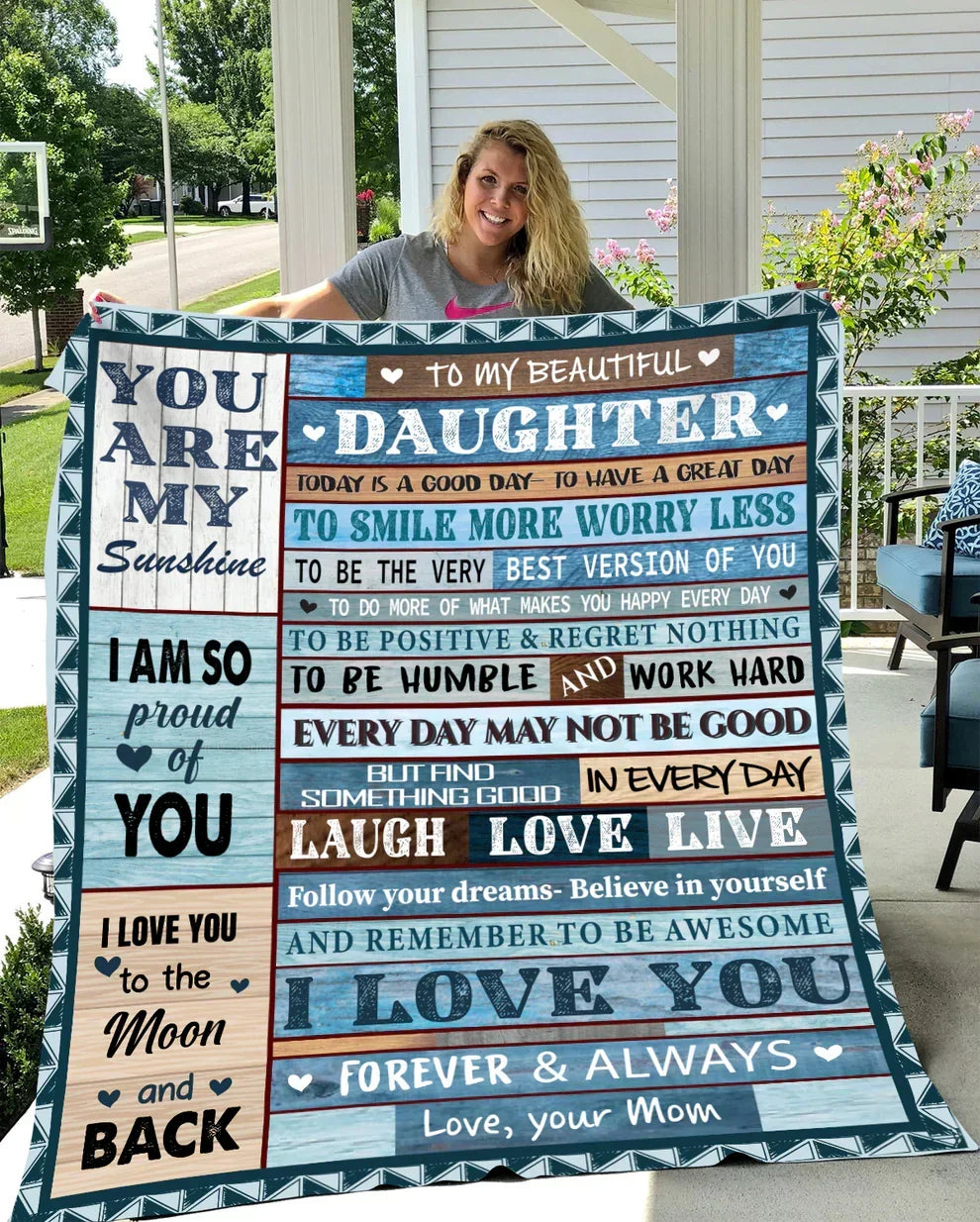 Special Gift For Your Daughter Blanket - BLANKETS FROM MOM 197