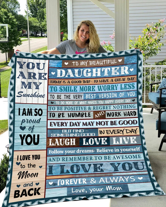 Special Gift For Your Daughter Blanket - BLANKETS FROM MOM 197