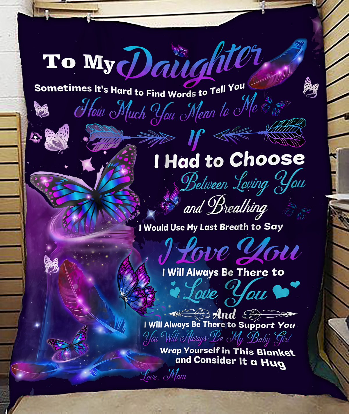 Special Gift For Your Daughter Blanket - BLANKETS FROM MOM 137