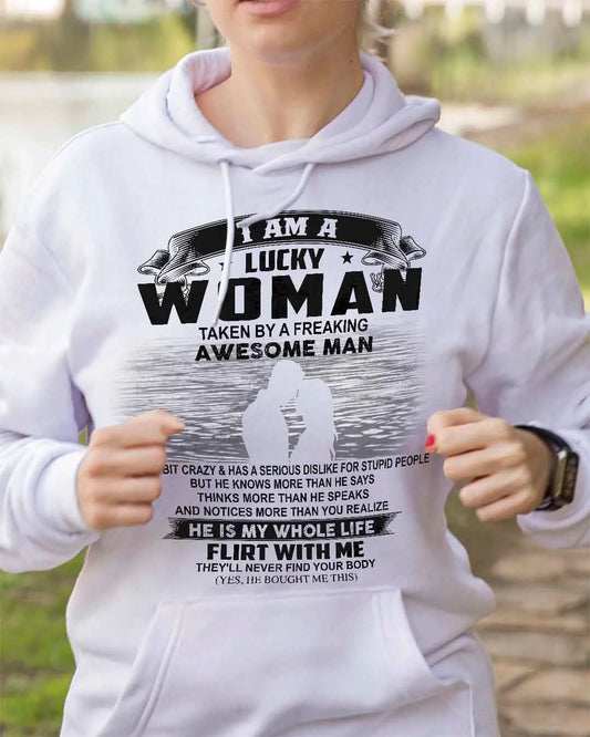 Je suis une femme chanceuse.