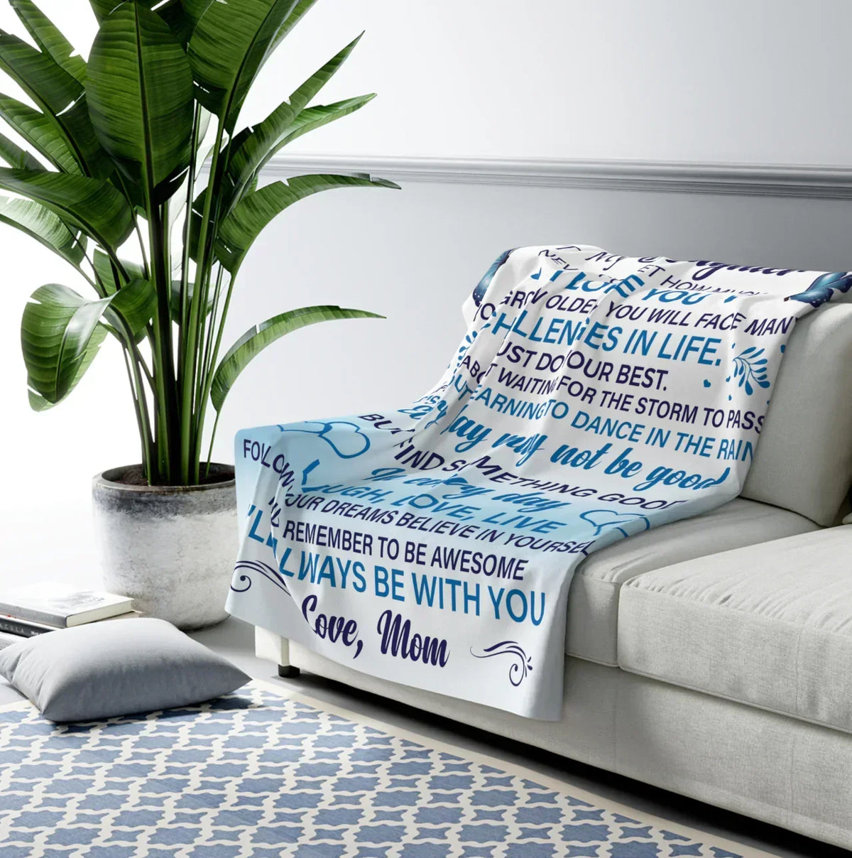 Daughter Never Forget Blanket - BLANKETS FROM MOM 158