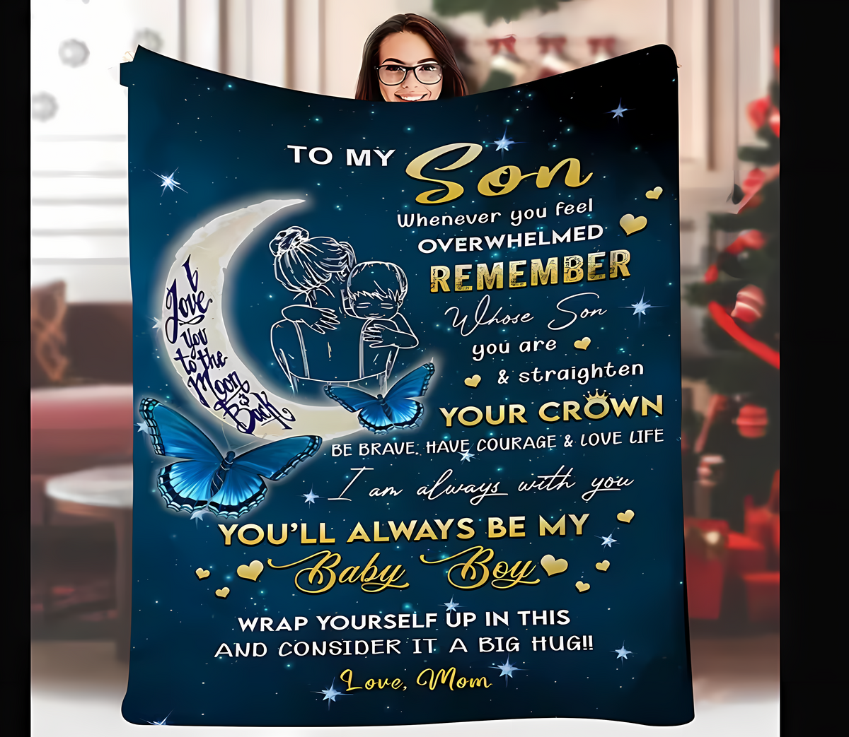 BLANKET FOR SON FROM MOM – COMFORT & WARMTH GIFT - BLANKETS FROM MOM 67