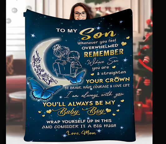 BLANKET FOR SON FROM MOM – COMFORT & WARMTH GIFT - BLANKETS FROM MOM 67