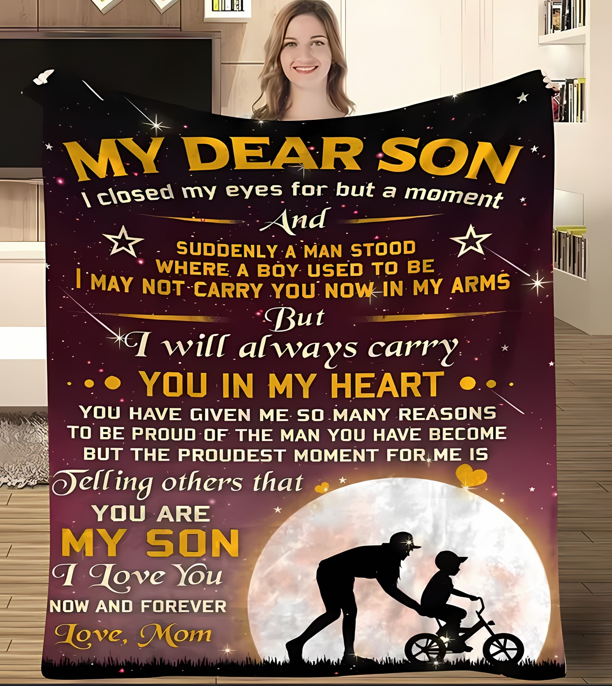 BLANKET FOR SON FROM MOM – COMFORT & WARMTH GIFT - BLANKETS FROM MOM 66