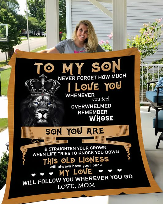 Special Gift For Your Son Blanket - BLANKETS FROM MOM 35