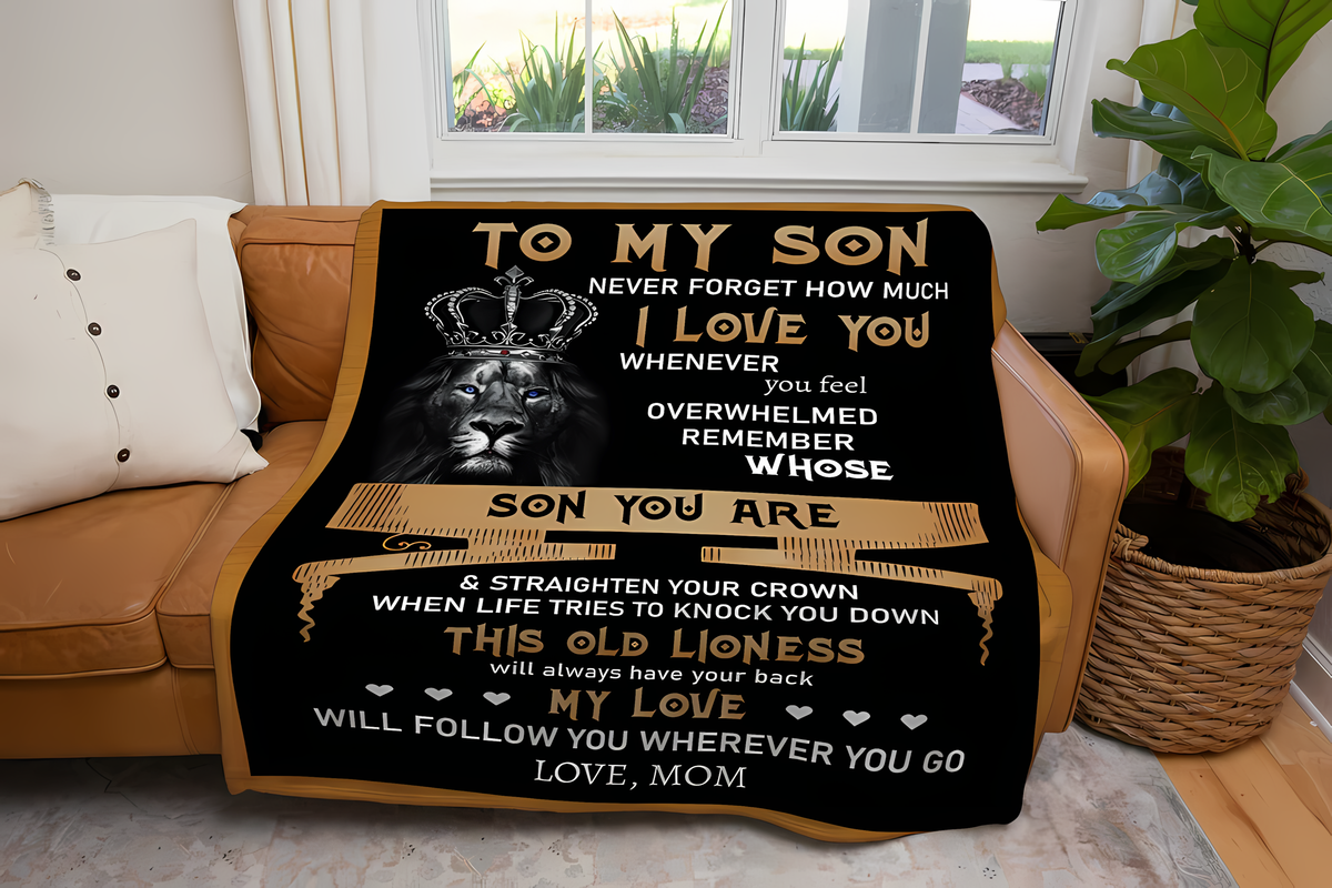 Special Gift For Your Son Blanket - BLANKETS FROM MOM 35