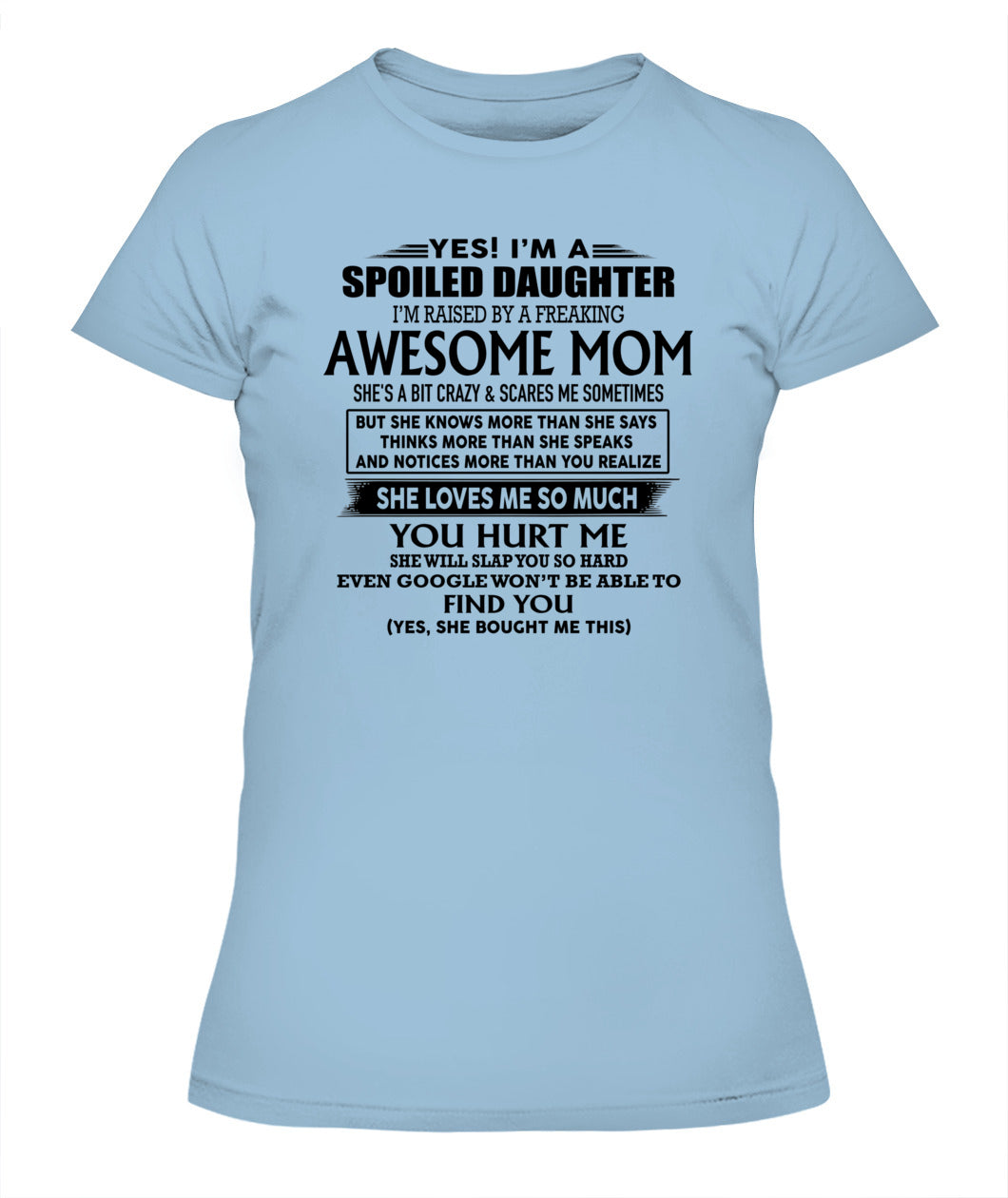 Yes i am spoiled daughter