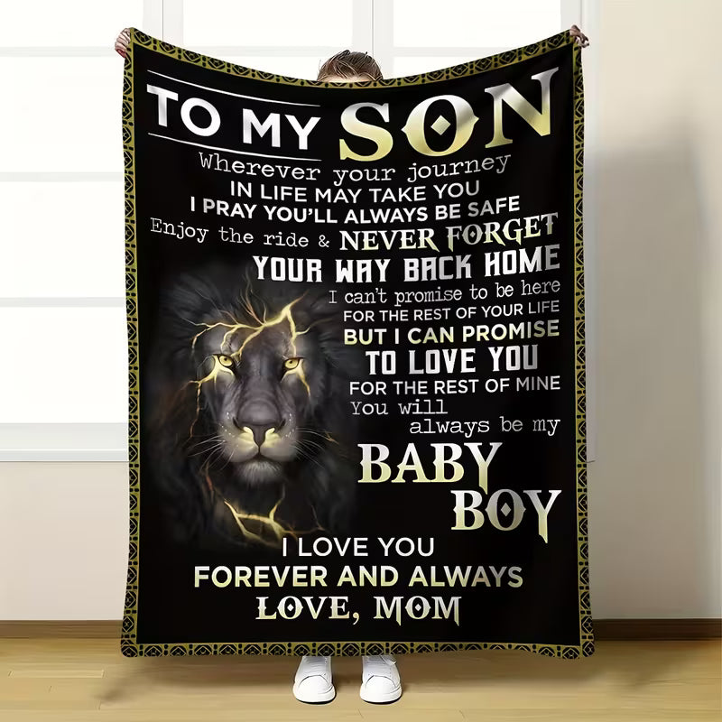 Special Gift For Your Son Blanket - BLANKETS FROM MOM 142