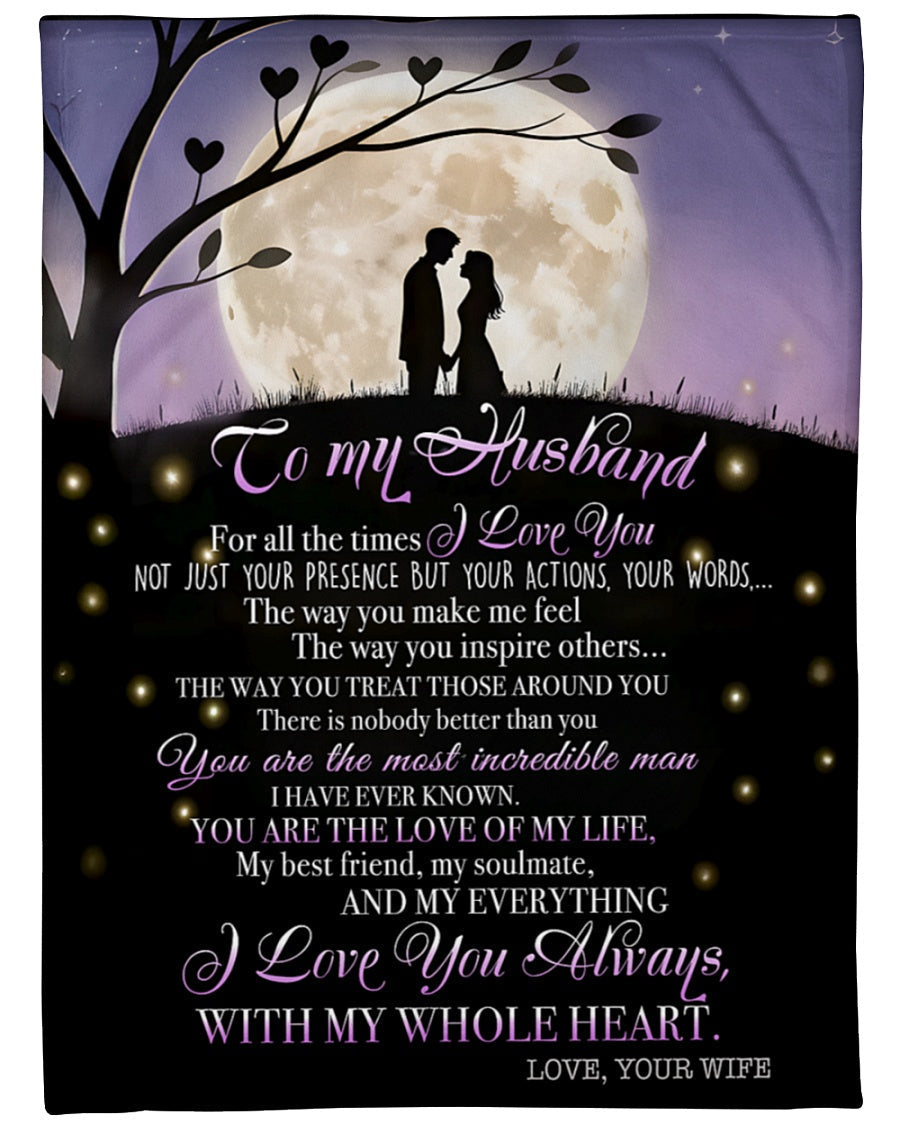 BLANKET FOR HUSBAND FROM WIFE – COMFORT & WARMTH GIFT - BLANKETS FROM WIFE 18