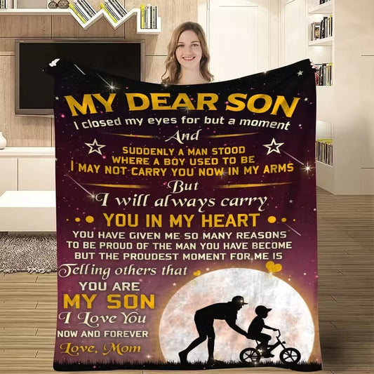 BLANKET FOR SON FROM MOM – COMFORT & WARMTH GIFT - BLANKETS FROM MOM 66