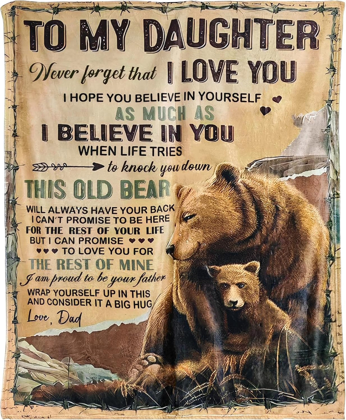 Special Gift For Your Daughter Blanket - BLANKETS FROM DAD 114
