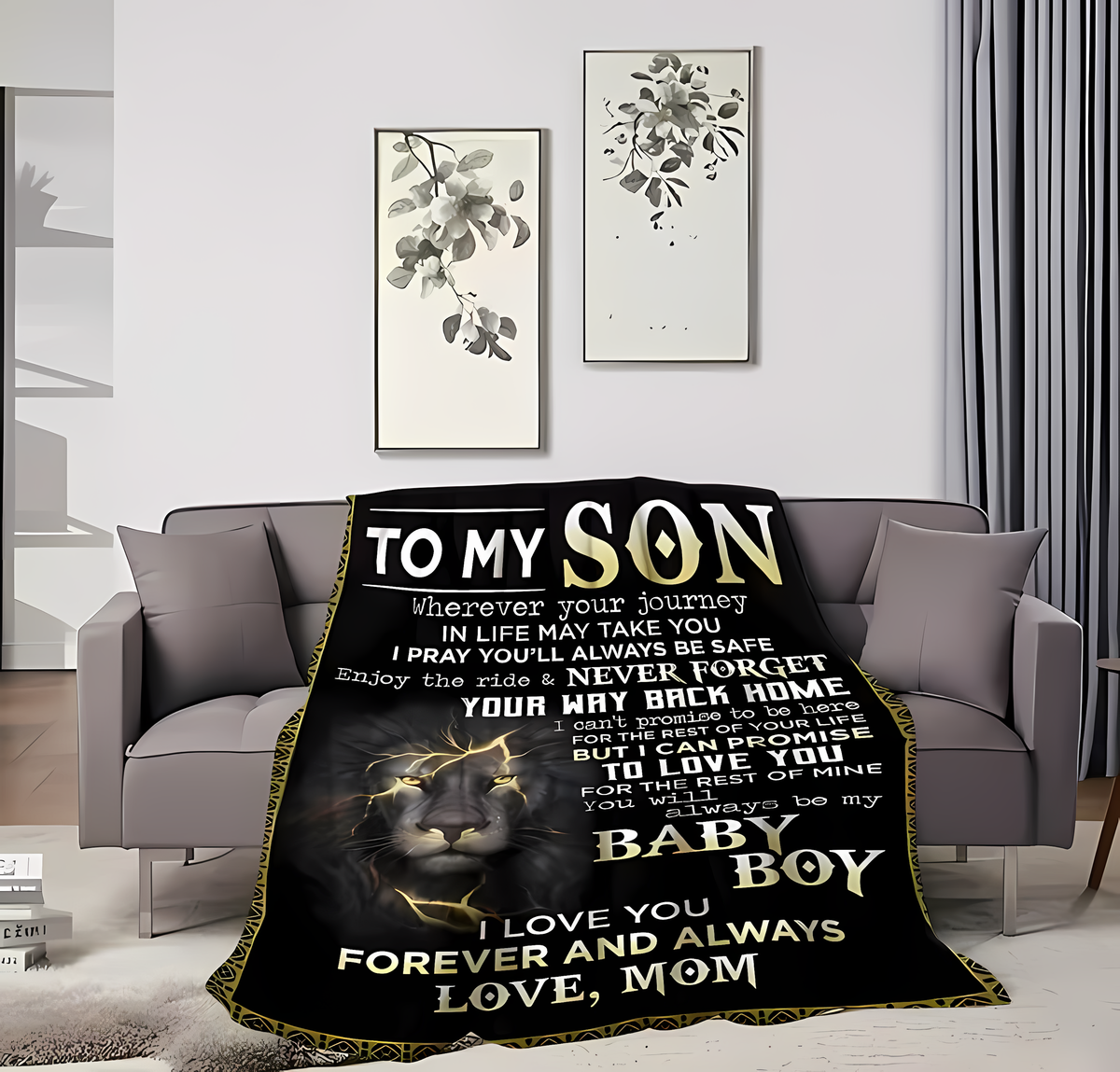 Special Gift For Your Son Blanket - BLANKETS FROM MOM 142