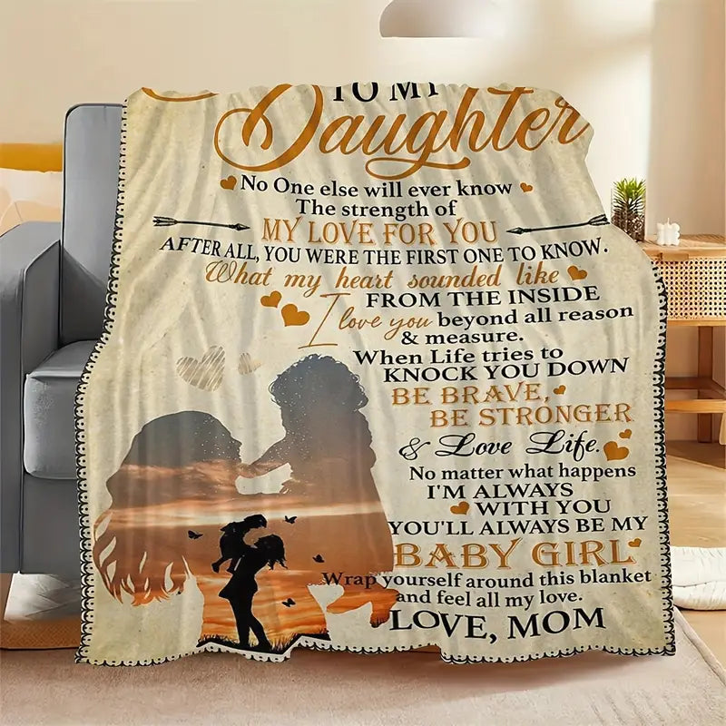 Special Gift For Your Daughter Blanket - BLANKETS FROM MOM 100