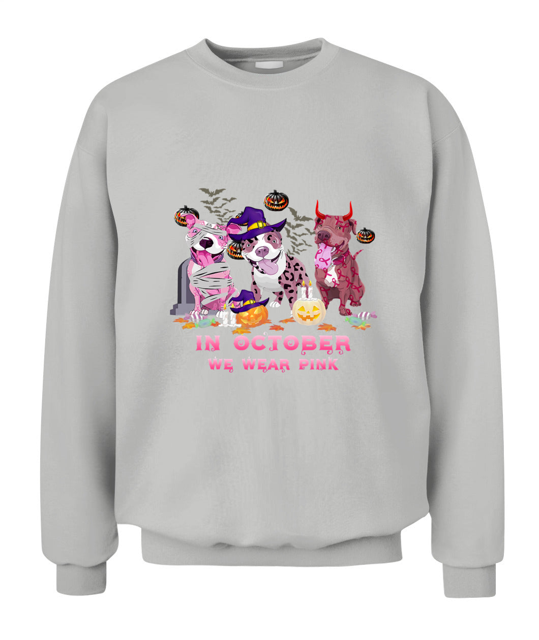 D9-Pitbull Dog In October We Wear Pink Classic T-Shirt