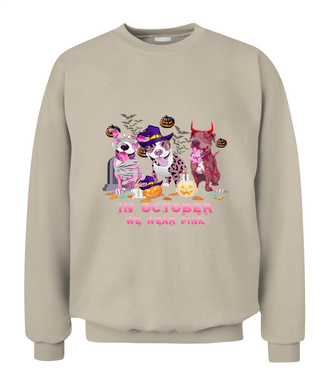 D9-Pitbull Dog In October We Wear Pink Classic T-Shirt