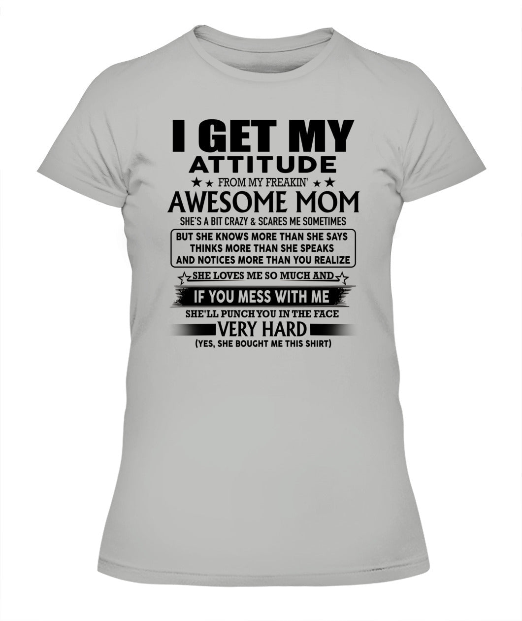 ICH HABE MEINE EINSTELLUNG VON MEINER FANTASTISCHEN MUTTER - Bur - GESCHENKE FÜR MÜTTER
