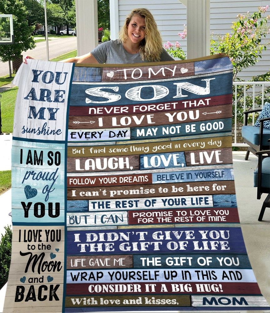 Special Gift For Your Son Blanket - BLANKETS FROM MOM 31