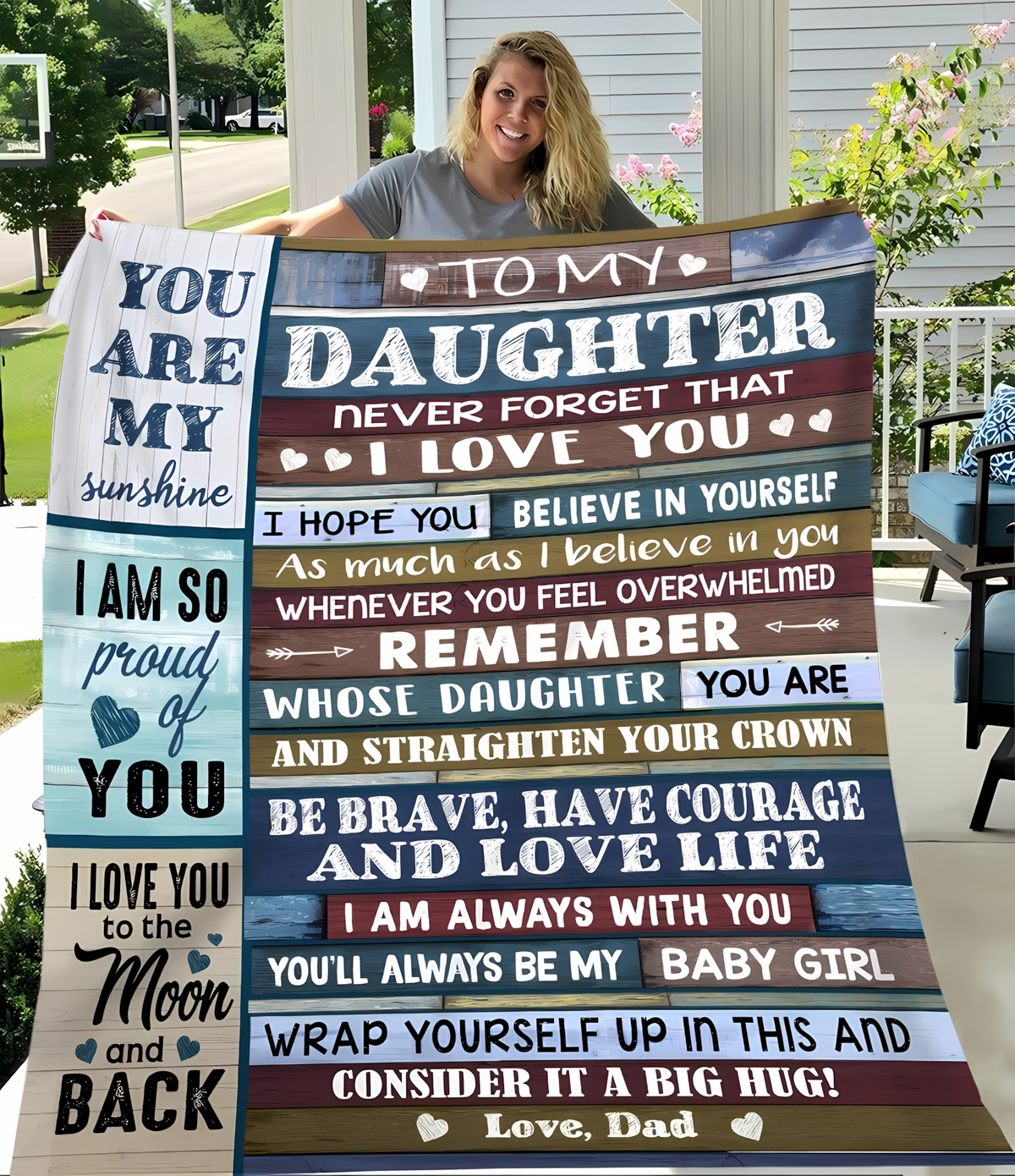 Special Gift For Your Daughter Blanket - BLANKETS FROM DAD 080