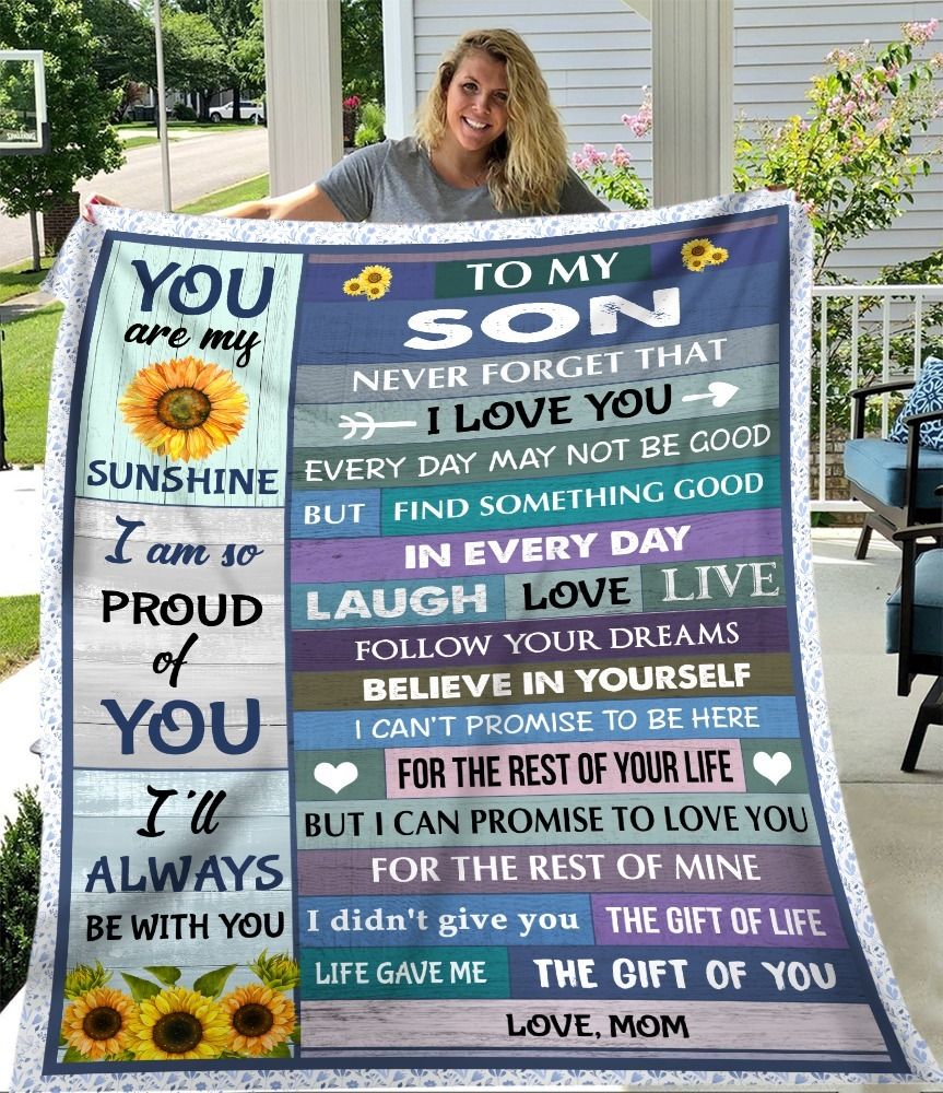 Special Gift For Your Son Blanket - BLANKETS FROM MOM 17
