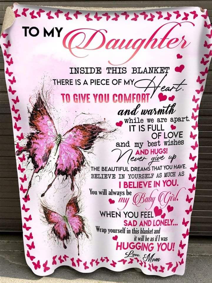 Special gift for daughter - BLANKETS FROM MOM 162