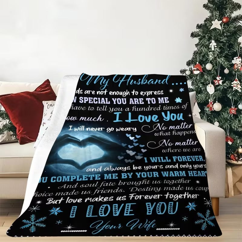 BLANKET FOR HUSBAND FROM WIFE – COMFORT & WARMTH GIFT - BLANKETS FROM WIFE 20
