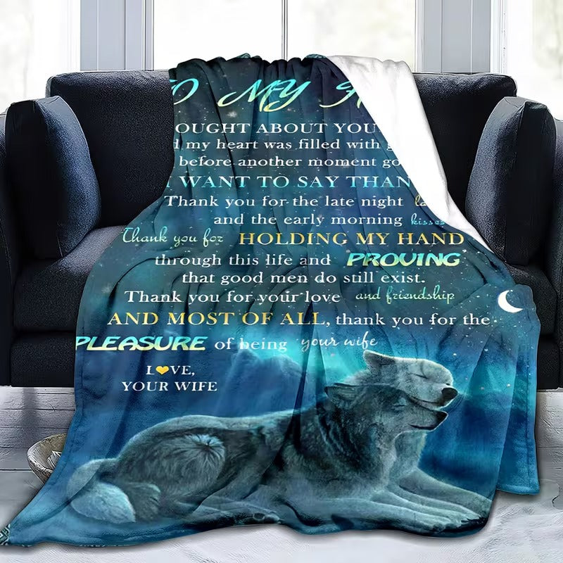 BLANKET FOR HUSBAND FROM WIFE – COMFORT & WARMTH GIFT - BLANKETS FROM WIFE 23