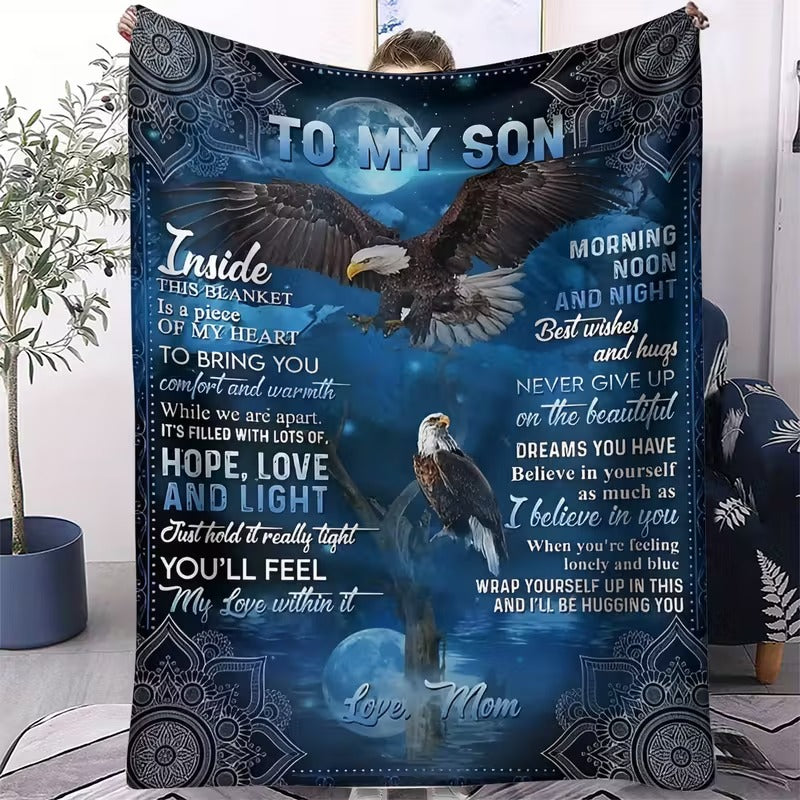 BLANKET FOR SON FROM MOM – COMFORT & WARMTH GIFT - BLANKETS FROM MOM 70