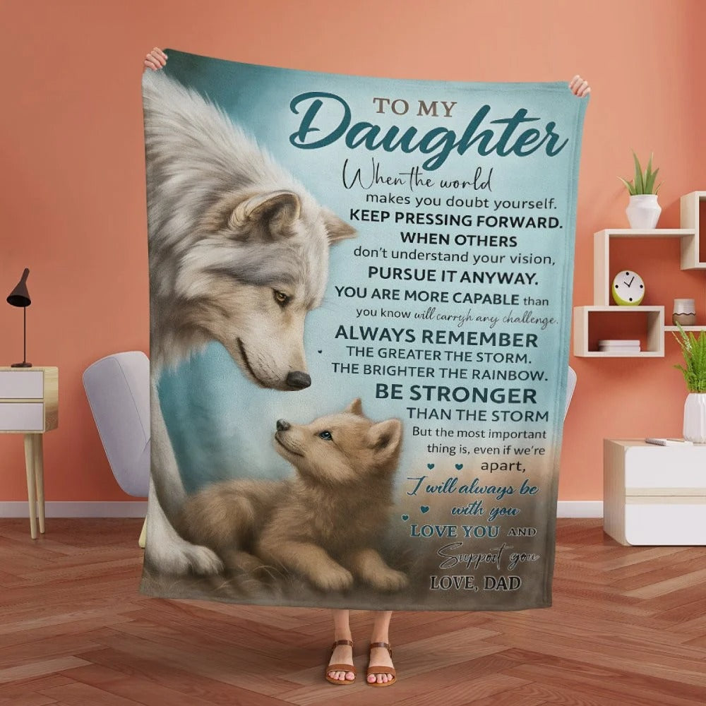 Special Gift For Your Daughter Blanket - BLANKETS FROM DAD 047