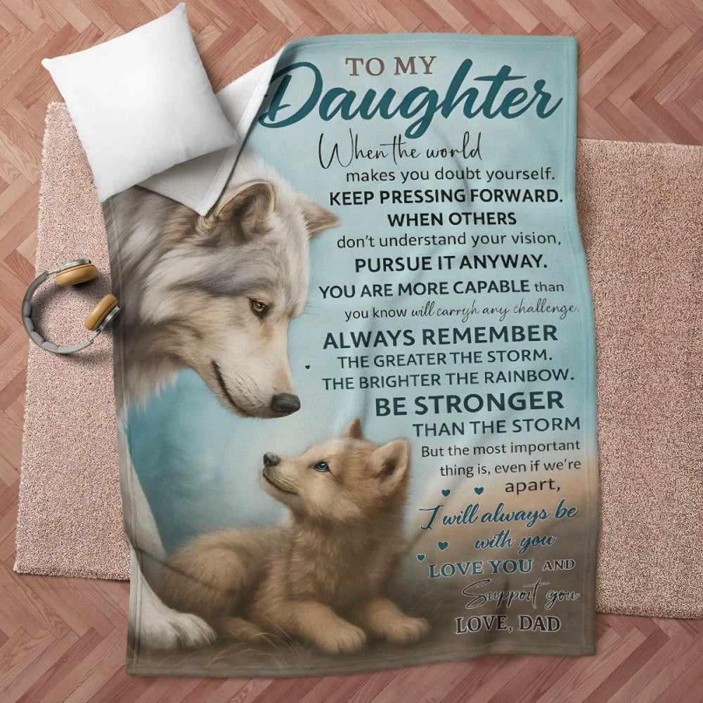Special Gift For Your Daughter Blanket - BLANKETS FROM DAD 047