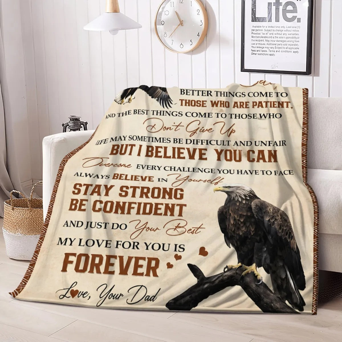BLANKET FOR SON – COMFORT & WARMTH GIFT FROM DAD - BLANKETS FROM DAD 041
