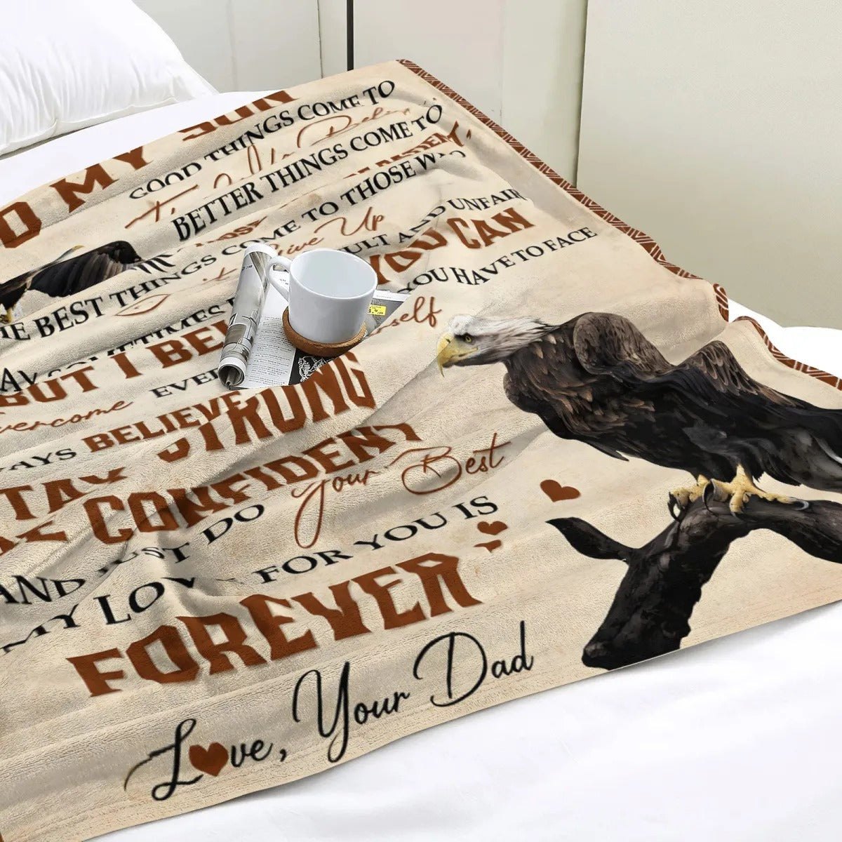 BLANKET FOR SON – COMFORT & WARMTH GIFT FROM DAD - BLANKETS FROM DAD 041