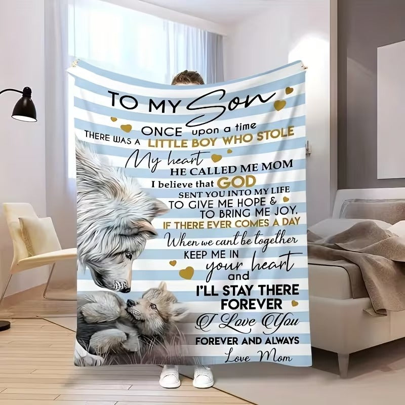 BLANKET FOR SON FROM MOM – COMFORT & WARMTH GIFT - BLANKETS FROM MOM 68