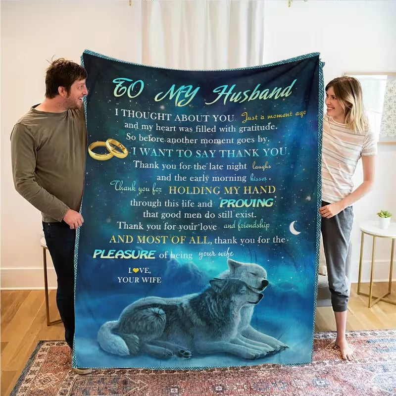 BLANKET FOR HUSBAND FROM WIFE – COMFORT & WARMTH GIFT - BLANKETS FROM WIFE 23