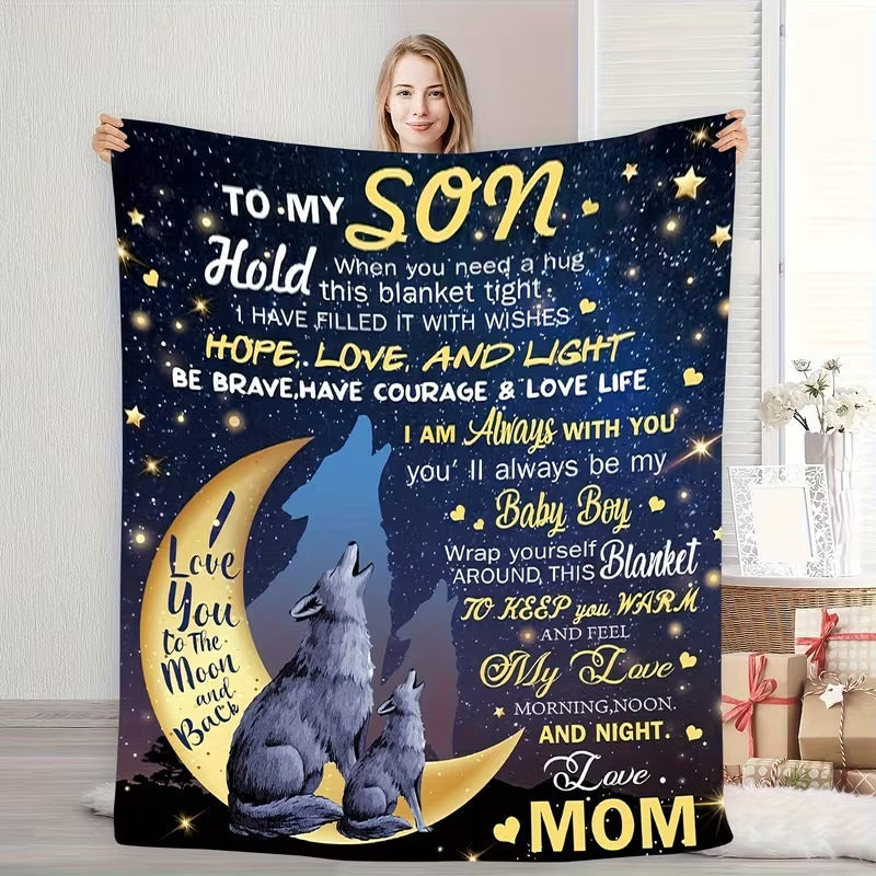 BLANKET FOR SON FROM MOM – COMFORT & WARMTH GIFT - BLANKETS FROM MOM 61
